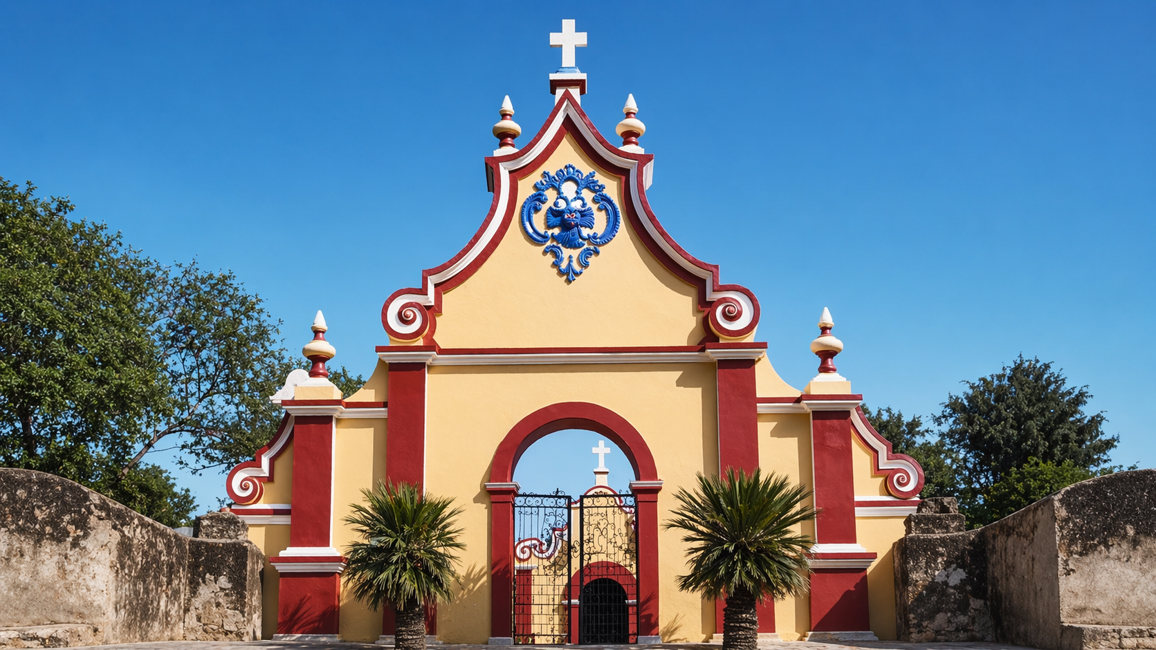 The original church structure before Tipu Sultan's era